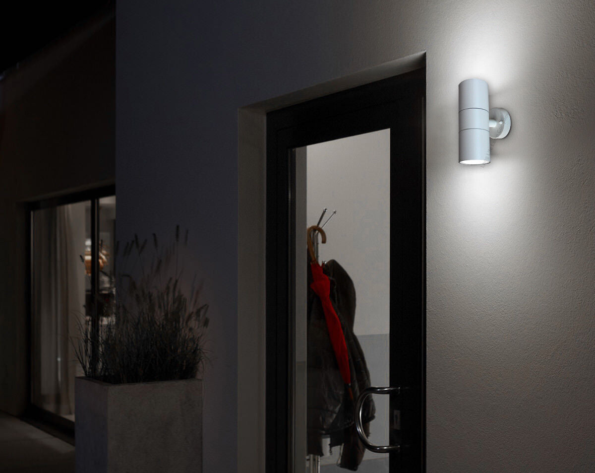 LED Outdoor Wall Light – Modern Up & Down Stainless Steel