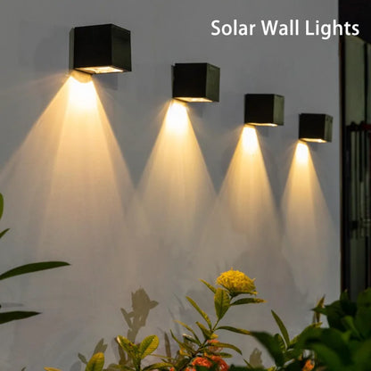 Waterproof LED Solar Wall Light – Outdoor Garden & Fence Decorative Lighting