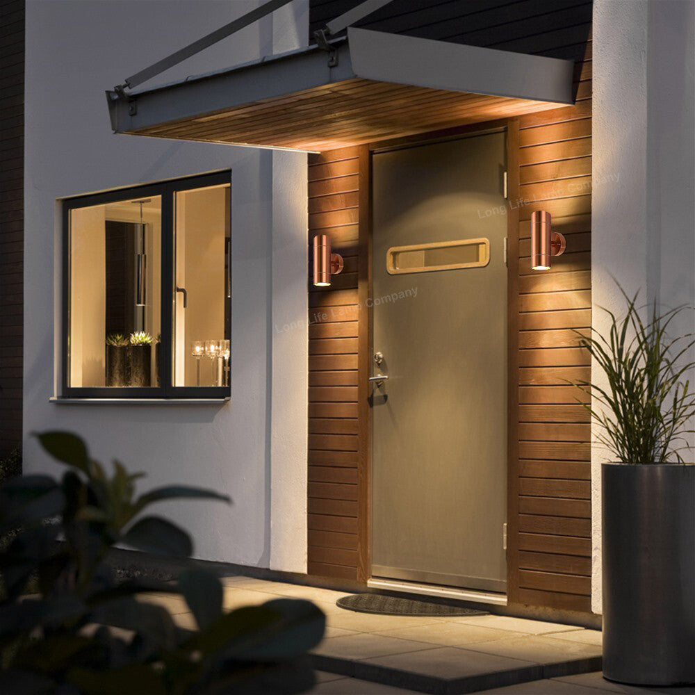 LED Outdoor Wall Light – Modern Up & Down Stainless Steel