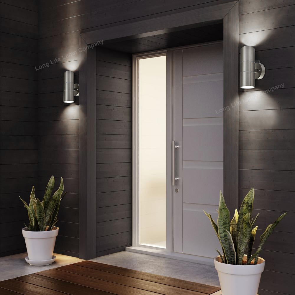 LED Outdoor Wall Light – Modern Up & Down Stainless Steel