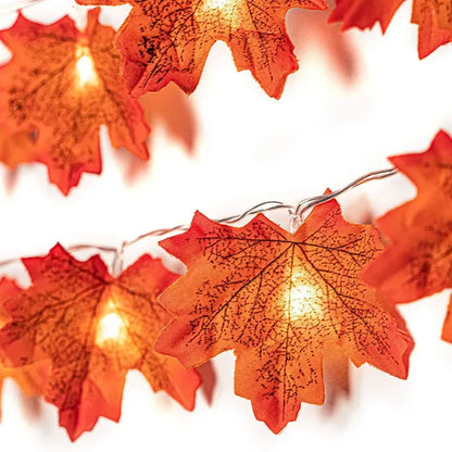 Autumn Maple Leaf LED Fairy Lights