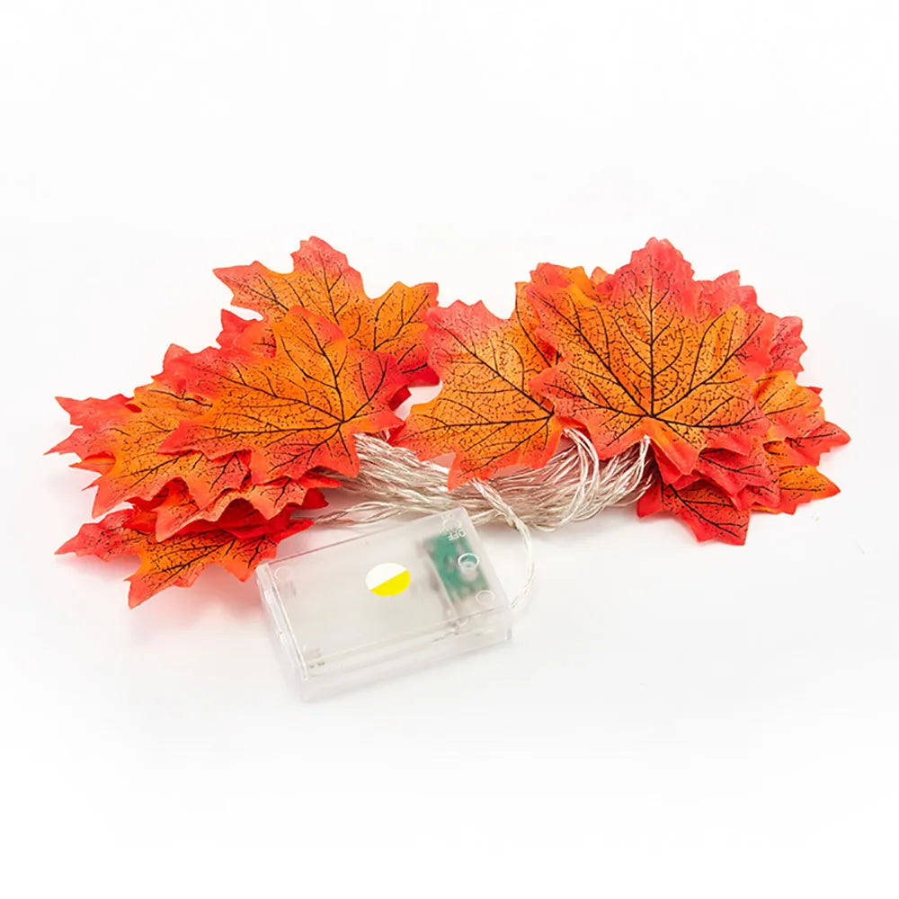 Autumn Maple Leaf LED Fairy Lights