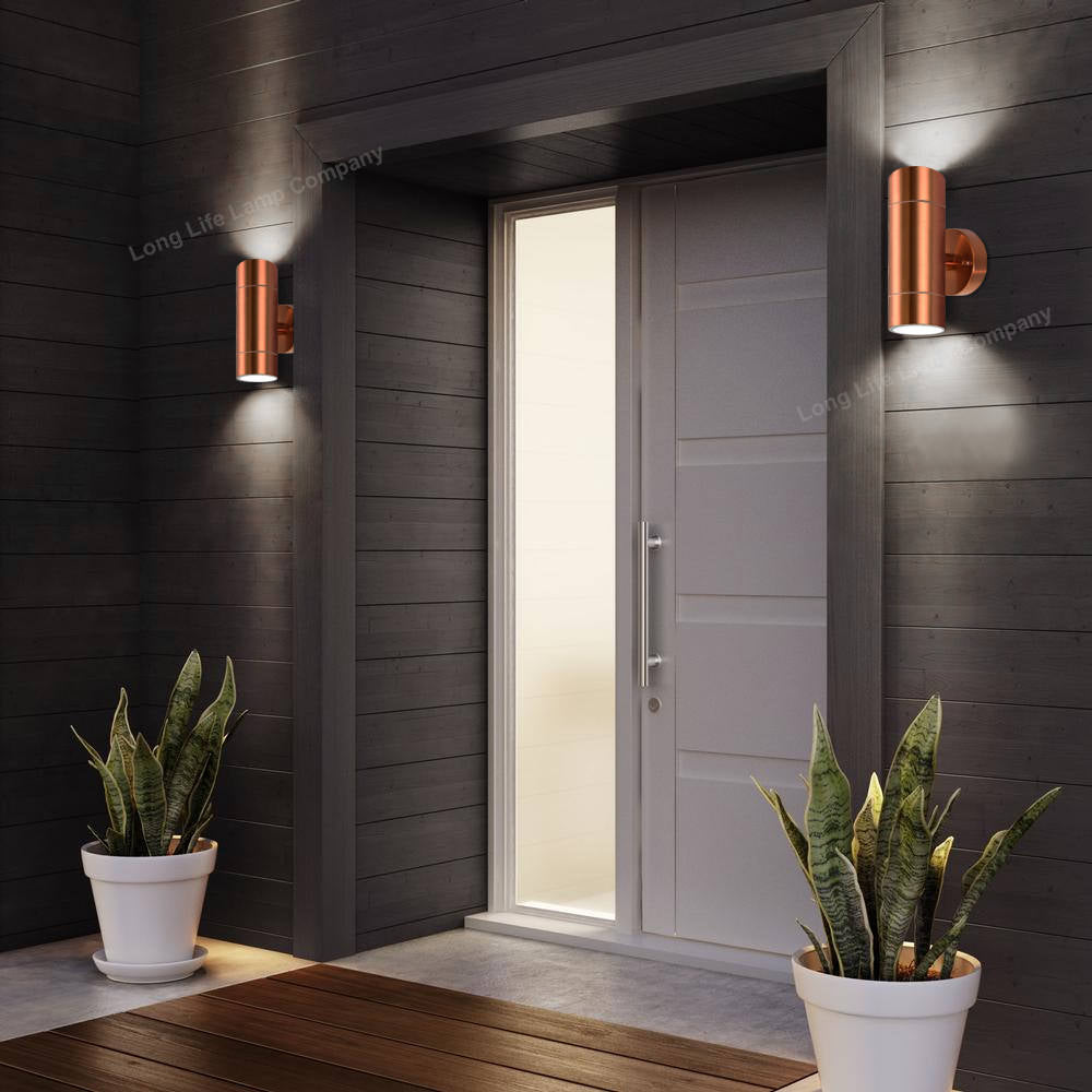 LED Outdoor Wall Light – Modern Up & Down Stainless Steel