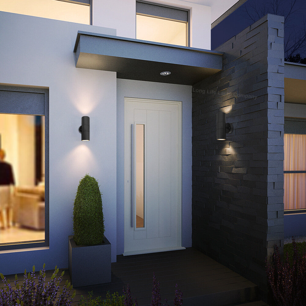 LED Outdoor Wall Light – Modern Up & Down Stainless Steel