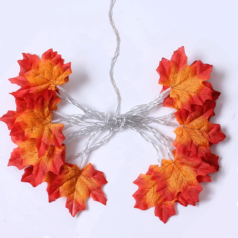 Autumn Maple Leaf LED Fairy Lights