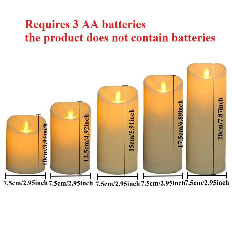 LED Flameless Tea Light Candles – Battery-Powered Decorative Candles for Weddings, Parties, and Home Décor