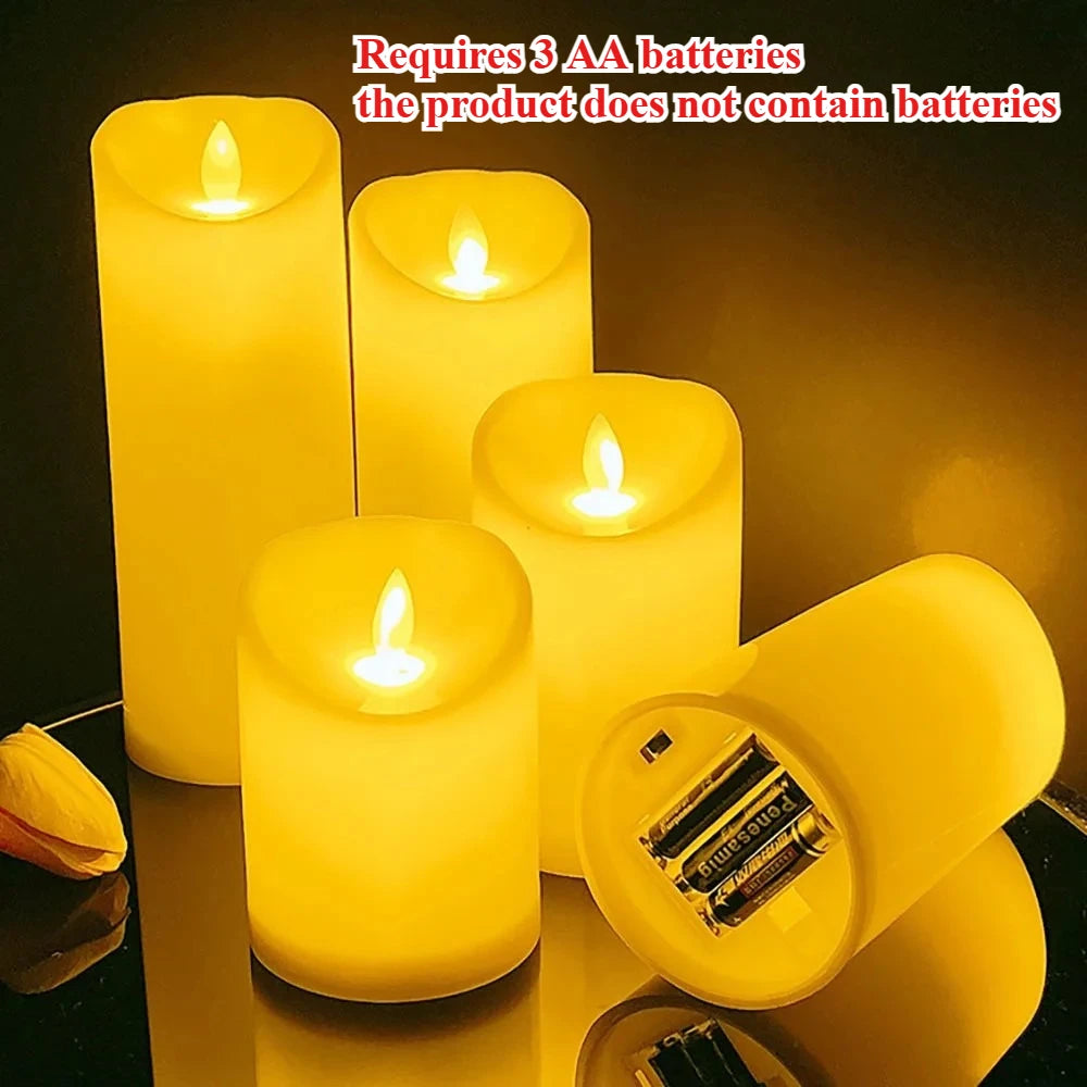 LED Flameless Tea Light Candles – Battery-Powered Decorative Candles for Weddings, Parties, and Home Décor