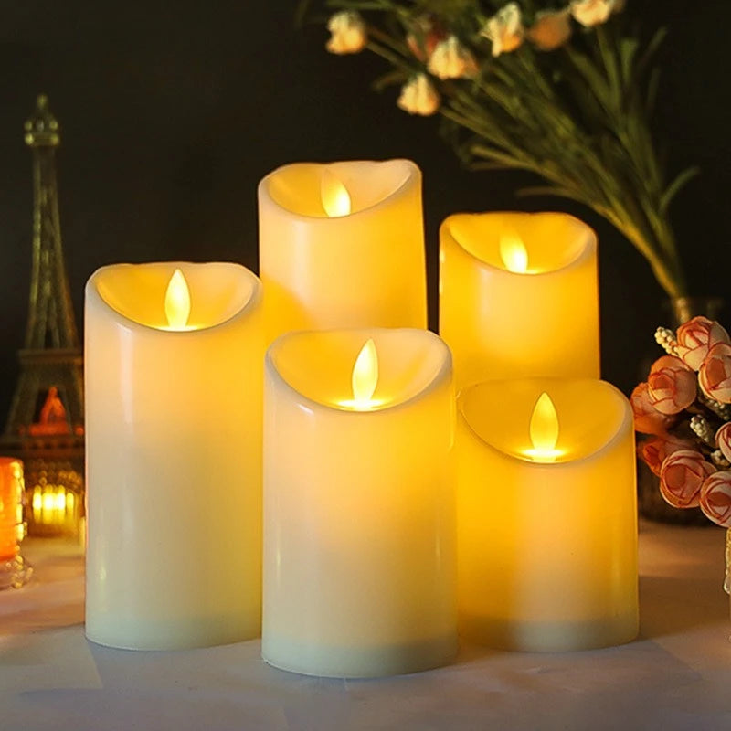 LED Flameless Tea Light Candles – Battery-Powered Decorative Candles for Weddings, Parties, and Home Décor