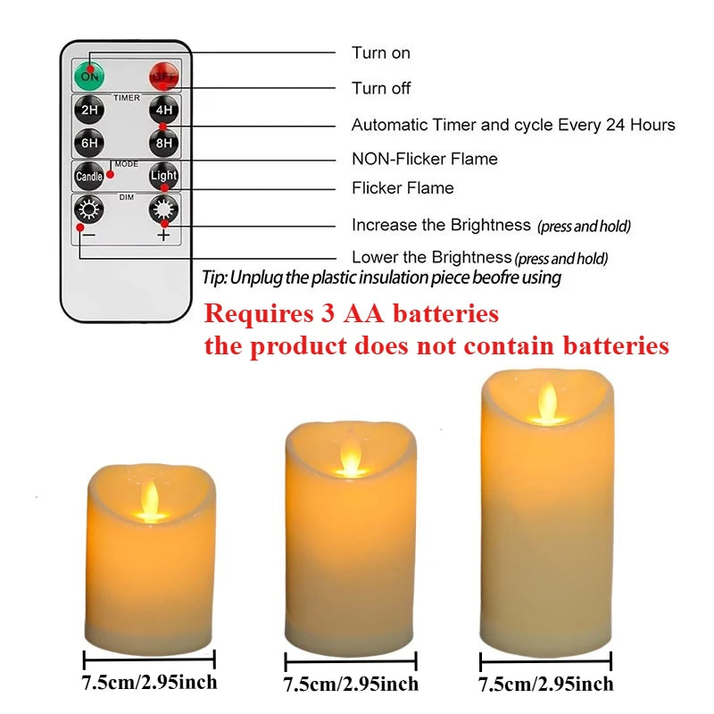 LED Flameless Tea Light Candles – Battery-Powered Decorative Candles for Weddings, Parties, and Home Décor