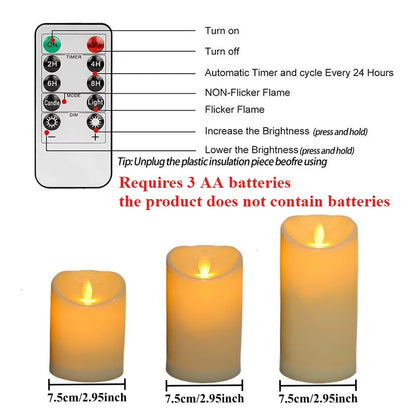 LED Flameless Tea Light Candles – Battery-Powered Decorative Candles for Weddings, Parties, and Home Décor
