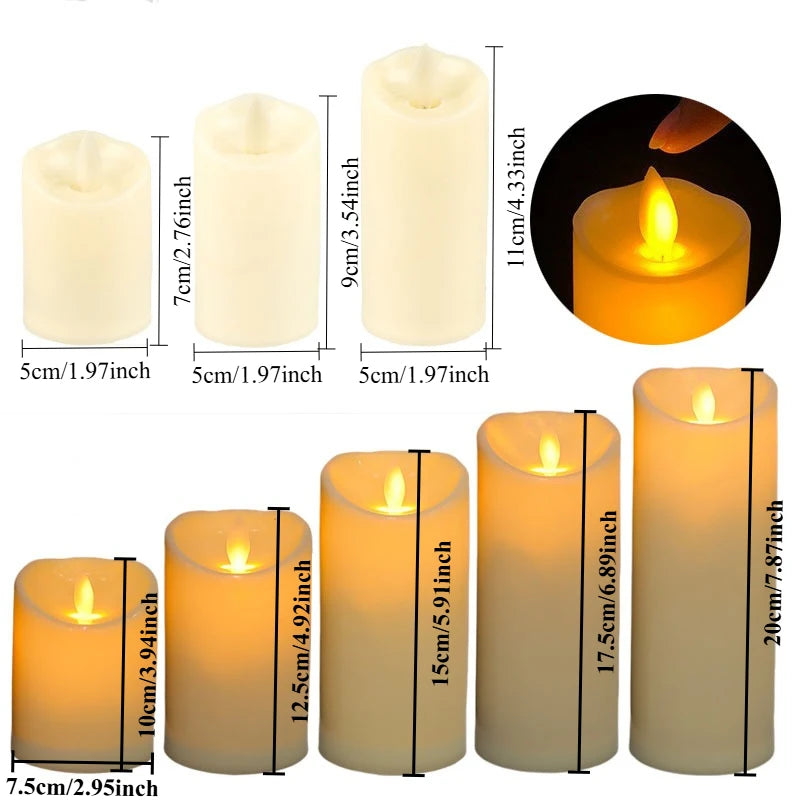 LED Flameless Tea Light Candles – Battery-Powered Decorative Candles for Weddings, Parties, and Home Décor
