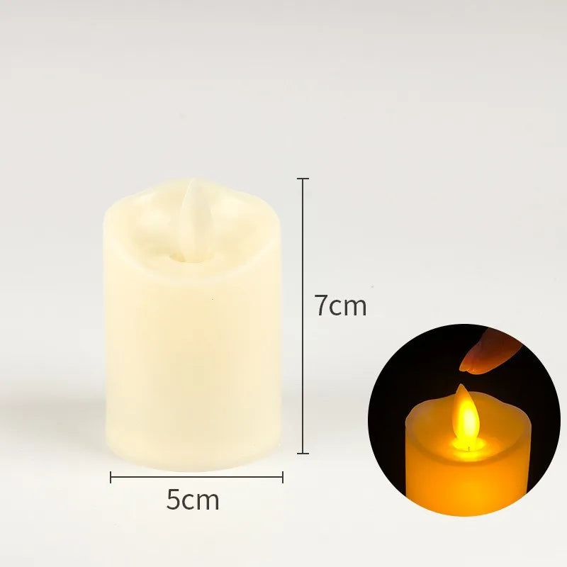 LED Flameless Tea Light Candles – Battery-Powered Decorative Candles for Weddings, Parties, and Home Décor