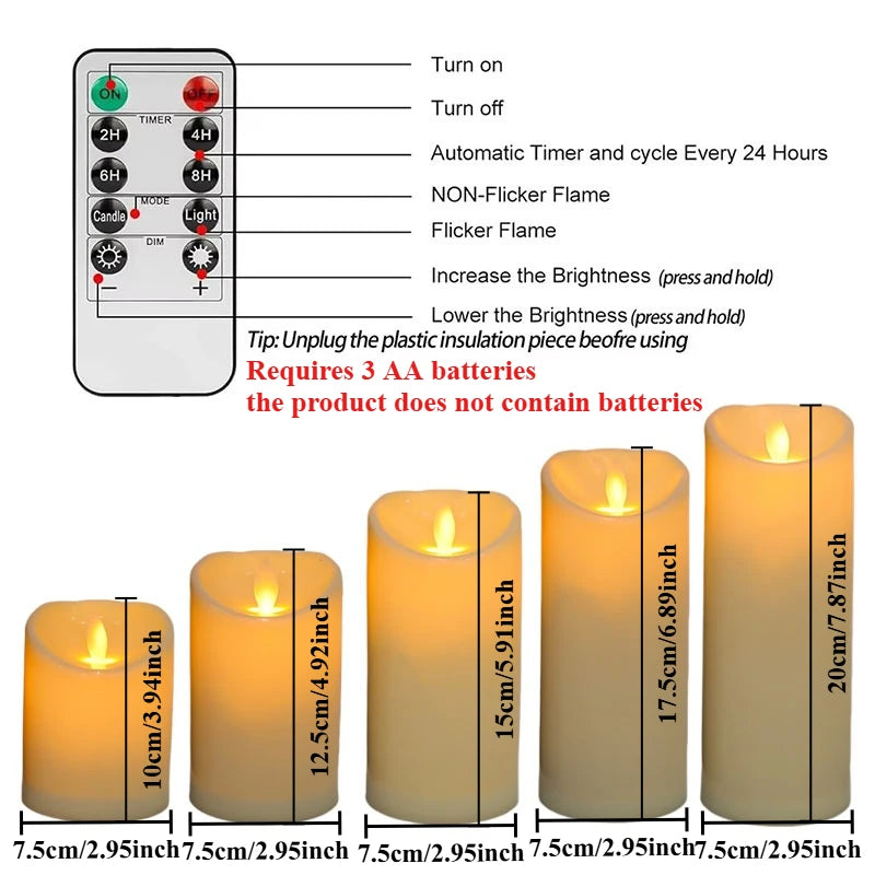 LED Flameless Tea Light Candles – Battery-Powered Decorative Candles for Weddings, Parties, and Home Décor