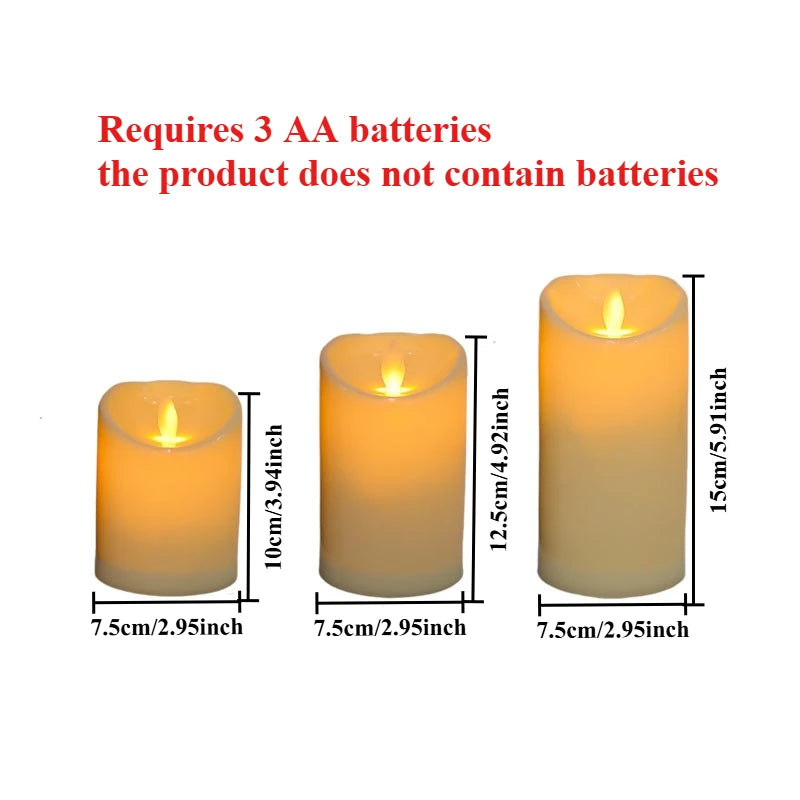 LED Flameless Tea Light Candles – Battery-Powered Decorative Candles for Weddings, Parties, and Home Décor
