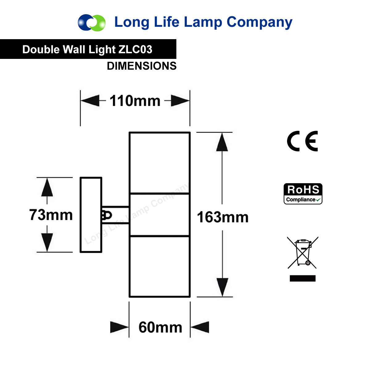 LED Outdoor Wall Light – Modern Up & Down Stainless Steel