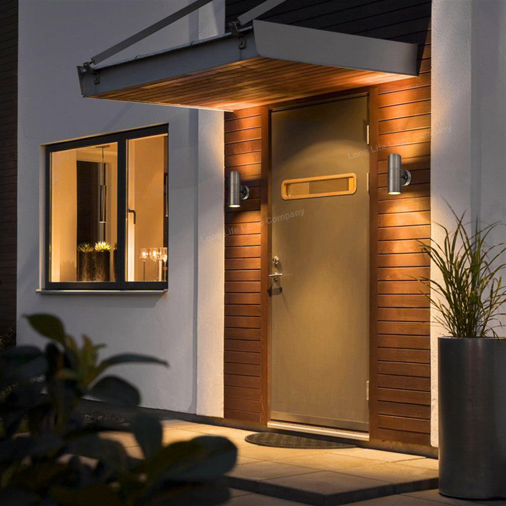 LED Outdoor Wall Light – Modern Up & Down Stainless Steel