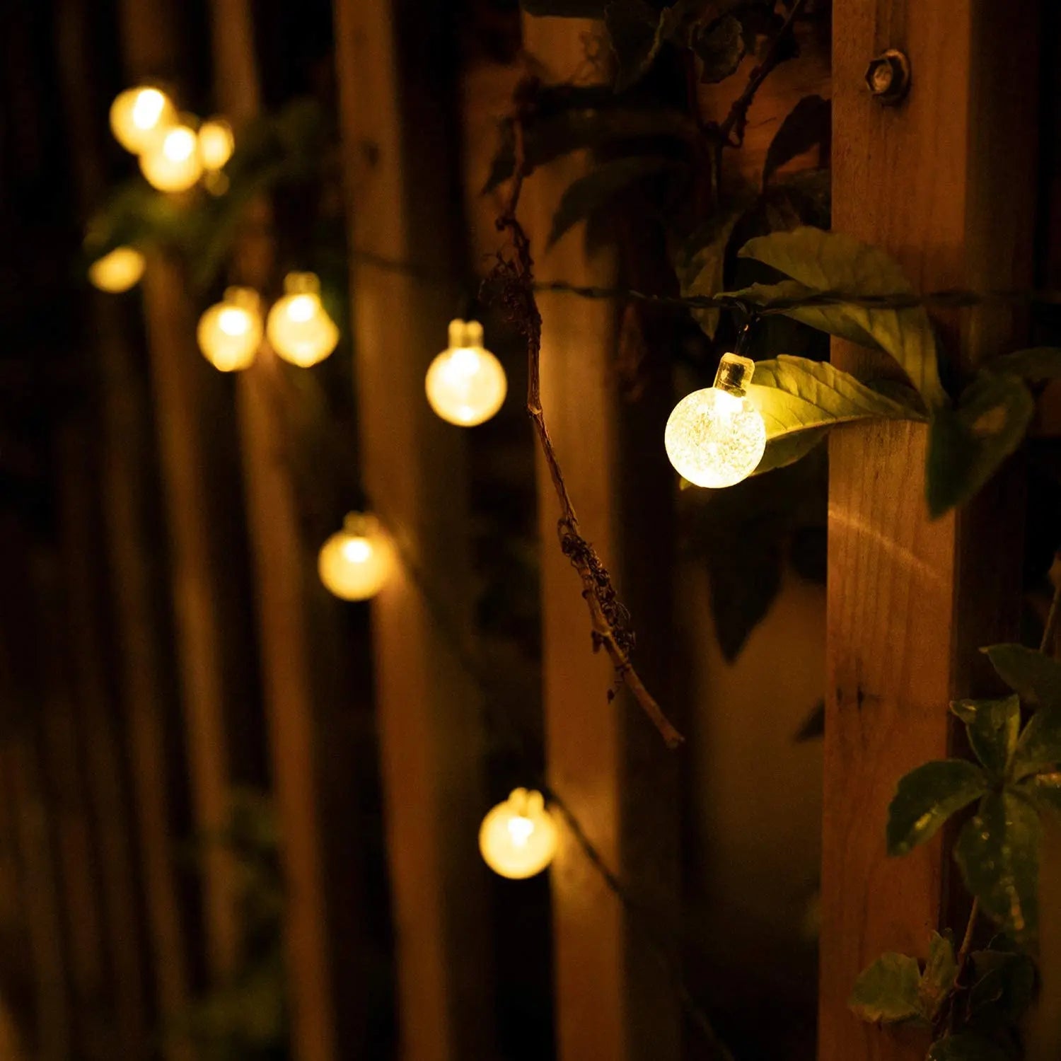 Outdoor Solar Fairy Lights – 200 LED Waterproof Crystal Globe Festoon Lights for Garden & Holiday Decor