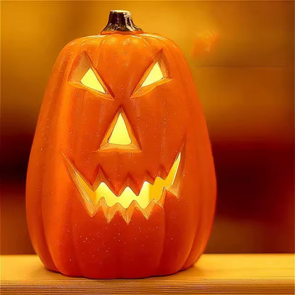 Halloween Glowing Pumpkin Decor LED Triple Layer Light up Pumpkin Decor Battery Powered Festival Theme Home Party Decorations