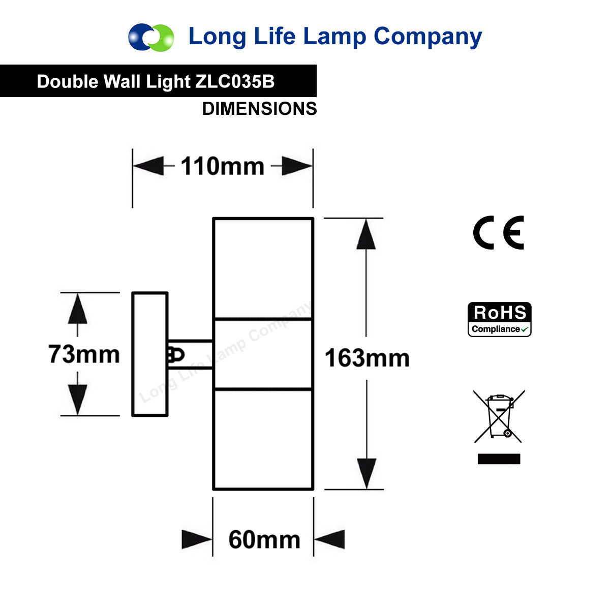 LED Outdoor Wall Light – Modern Up & Down Stainless Steel