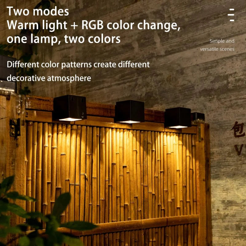 Waterproof LED Solar Wall Light – Outdoor Garden & Fence Decorative Lighting