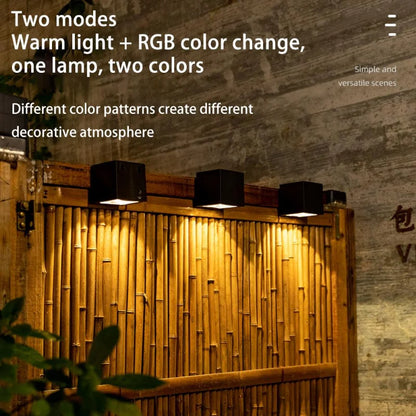 Waterproof LED Solar Wall Light – Outdoor Garden & Fence Decorative Lighting
