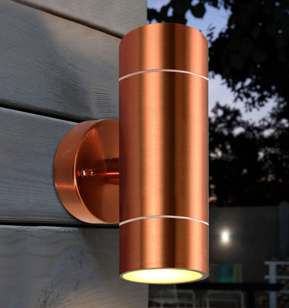 LED Outdoor Wall Light – Modern Up & Down Stainless Steel