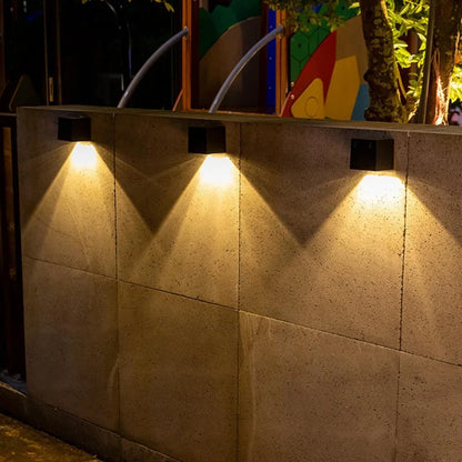 Waterproof LED Solar Wall Light – Outdoor Garden & Fence Decorative Lighting