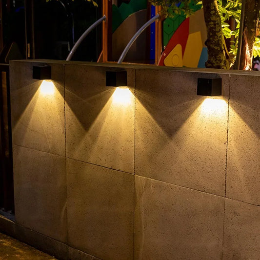 Waterproof LED Solar Wall Light – Outdoor Garden & Fence Decorative Lighting