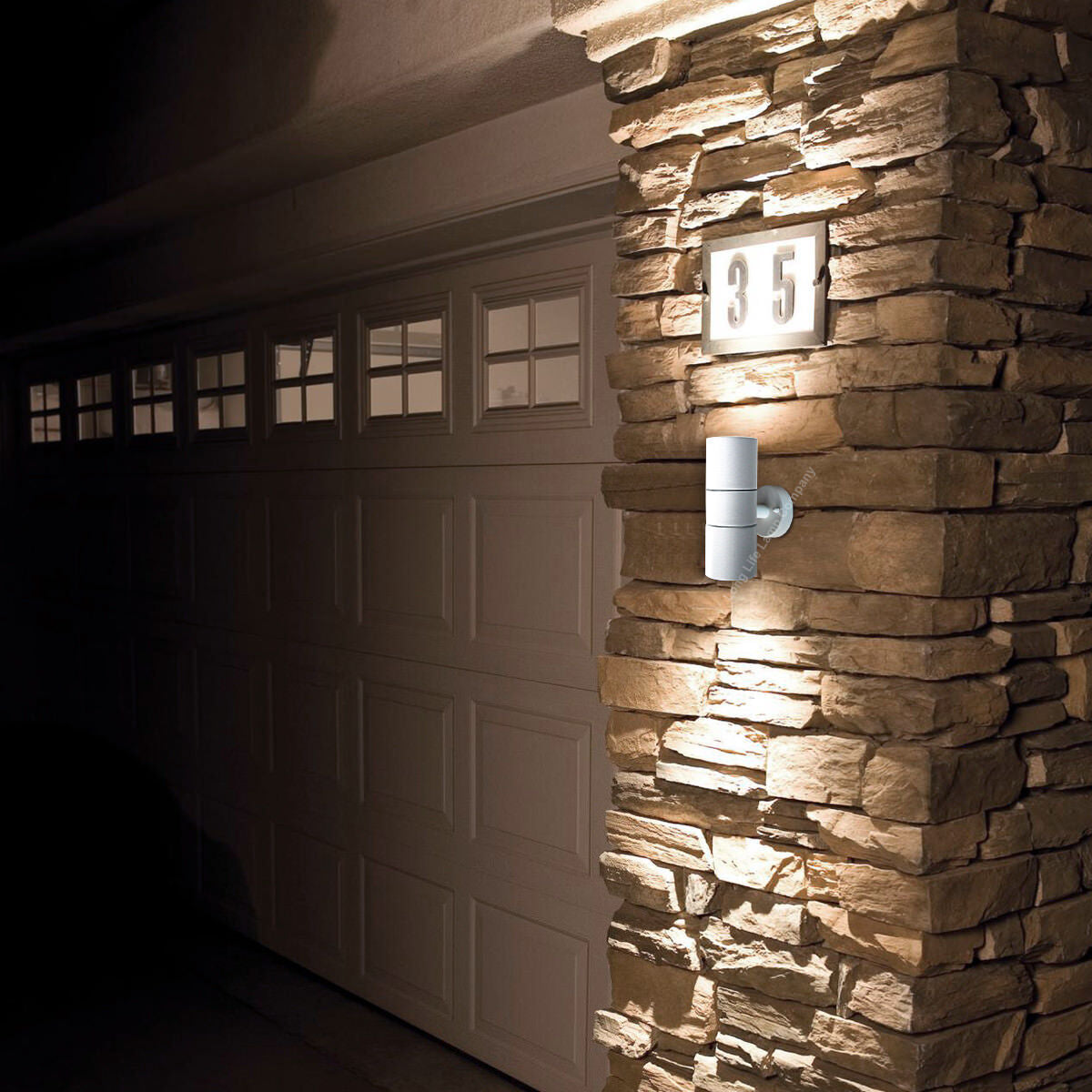 LED Outdoor Wall Light – Modern Up & Down Stainless Steel